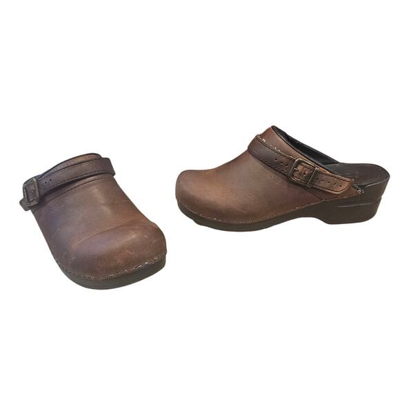 Sanita Morse Women's Clog Antique Brown EU 39 US 7.5 - 8 Minimalist Casual Work - Picture 1 of 8
